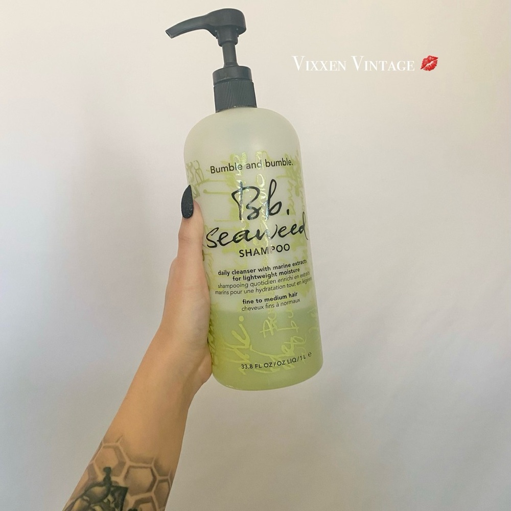 BUMBLE AND BUMBLE ‘SEAWEED SHAMPOO’ FINE TO MEDIUM HAIR 1 LITER BOTTLE W/ PUMP